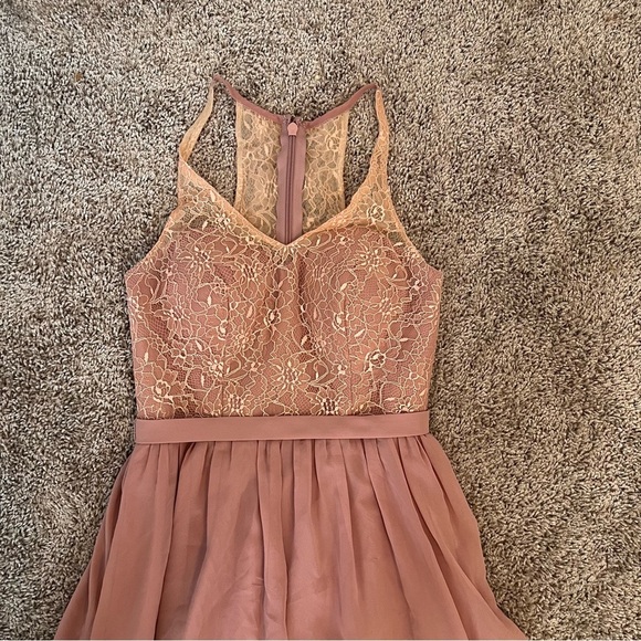 {Azazie} Bernelle Bridesmaids Dress - Dusty Rose - Picture 8 of 13